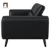  Bộ ghế sofa văn phòng gật gù KT53 Shania da công nghiệp đen 