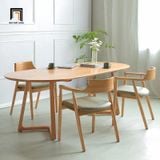  Set bàn ăn hình oval sang trọng 25-KH6-G32-B92Oval 6 ghế 