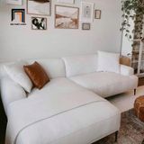  Bộ ghế sofa góc 2m2 x 1m6 GT51 Beno màu be xinh xắn 