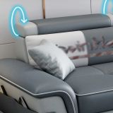  Ghế sofa góc L gật gù thư giãn GT183 Vales 2m4 x 1m6 vải mềm 