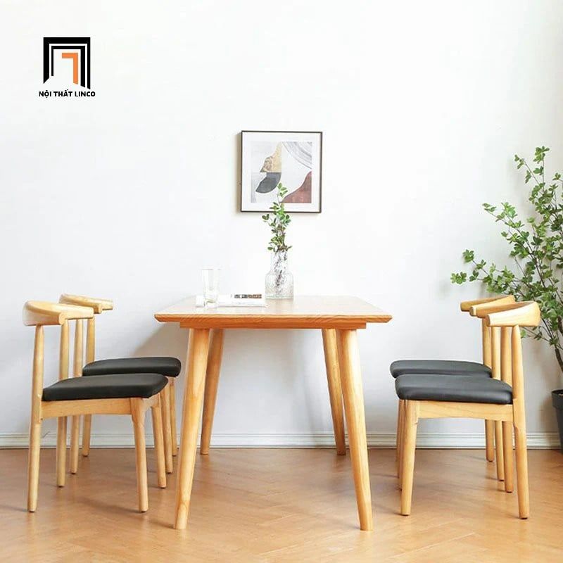 Bộ bàn ghế ăn gỗ cho căn hộ chung cư 47-KH4-G12-B108 giá rẻ 