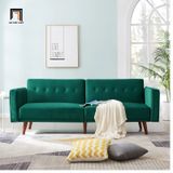  Ghế sofa giường nằm giá rẻ GB49 Oahu 1m9 vải nhung xám 
