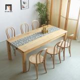  Set bàn ghế ăn gỗ ash 28-KH6-G55-B108 cho gia đình sang trọng 