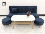  Ghế sofa xanh dương đậm đa năng vải nhung dài 1m7 giá rẻ 