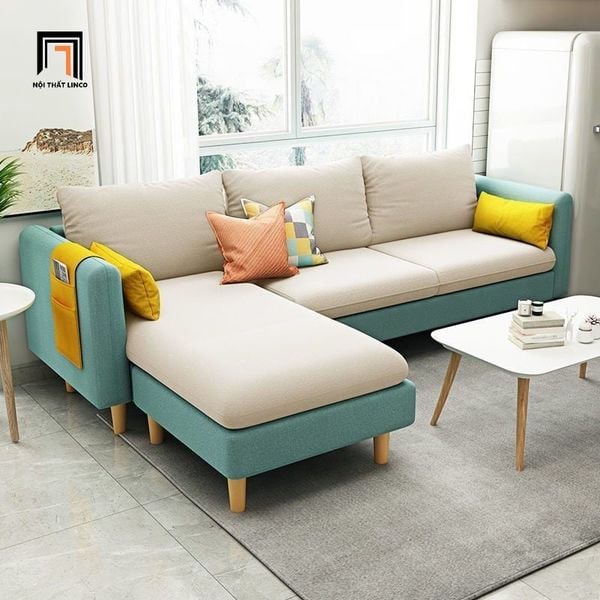 ghế sofa góc L nhỏ gọn 2m2 x 1m6