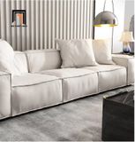  Bộ ghế sofa góc U xám trắng GT19 Kedu cho phòng khách hiện đại 