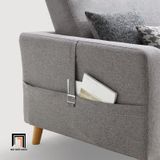  Sofa góc gia đình màu xám ghi GT208 Aldeen 2m9 x 1m6 giá rẻ 