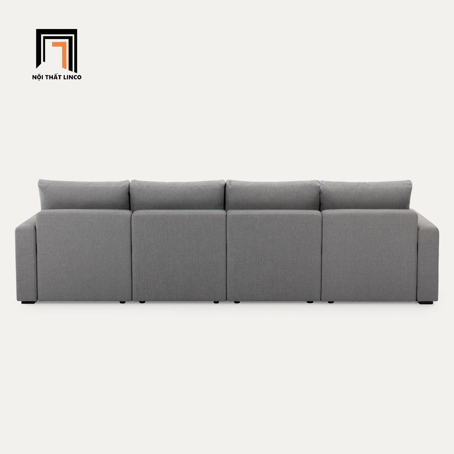  Bộ ghế sofa góc chữ U GT22 Ushape 2m8 x 1m6 màu xám đen 