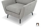  Ghế sofa đơn hiện đại xám trắng DT33 Tyndall 1 nệm ngồi 