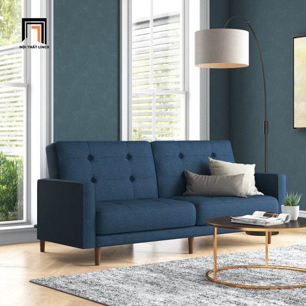 sofa giường xám đen 1m7 gấp gọn