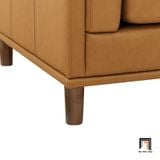  Ghế sofa đơn gia đình sang trọng DT59 Kassy da giả vàng nâu 