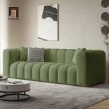  Ghế sofa băng xinh xắn BT267 Kaisei 2m vải lông cừu trắng kem 