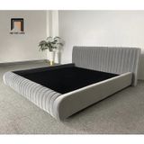  Giường ngủ kiểu dáng sang trọng GN56 Isley bọc vải nỉ nhung 