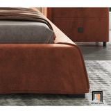  Giường ngủ bọc da giả Pu GN57 Elsie 1m6 x 2m sang trọng 