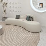  Bộ ghế sofa cong xinh xắn KT106 Gondrin vải lông cừu xinh 