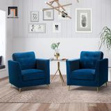  Ghế sofa đơn phòng khách nhỏ gọn DT3 Roxanne màu xanh lá 