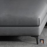  Bộ ghế sofa góc L 3m x 1m7 GT110 Gila da giả xám đen 