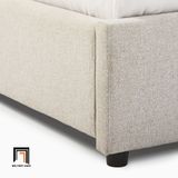  Giường ngủ bọc vải nỉ xám trắng GN54 Camilla 1m6 x 2m giá rẻ 