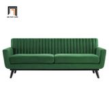  Ghế sofa văng sang trọng BT108 dài 2m xám đen vải nhung 