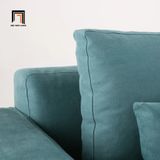  Bộ ghế sofa góc L 2m4 x 2m2 GT52 Porlan vải nhung nỉ xanh lá 