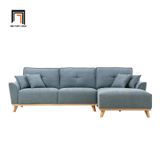  Bộ ghế sofa góc L GT50 Pinkcase 2m4 x 1m6 vải nỉ hồng phấn 