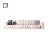  Ghế sofa băng da công nghiệp BHQ11 Palau dài 2m6 xám trắng 