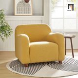  Ghế sofa đơn 1 chỗ xinh xắn DT108 Berken vải lông cừu xám 