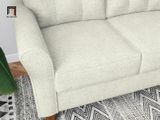  Sofa băng nỉ dài 2m BT155 Freedom 3 nệm ngồi trắng kem 