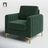  Ghế sofa đơn màu vàng chanh DT103 Cedar trang trí shop tiệm 