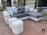  Bộ ghế sofa góc L 2m4 x 1m6 GT94 Roseman phối màu trẻ trung 