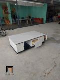  Bàn sofa phòng khách chung cư BTPK83 Slater 1m mặt đá trắng 