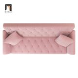  Ghế sofa giường xinh xắn GB82 Lindale 2m màu hồng phấn 