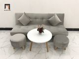  Ghế sofa giường thông minh xám vải nhung giá rẻ màu xanh ngọc 