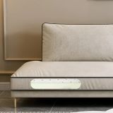  Set ghế sofa phòng khách gia đình KT78 Dakota xám trắng vải nỉ 