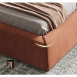  Giường ngủ bọc da giả Pu GN57 Elsie 1m6 x 2m sang trọng 