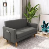  Sofa băng nhỏ gọn dài 1m5 BT216 Tine vải bố có túi đựng 