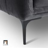  Bộ ghế sofa góc GT73 Orchad 2m2 x 1m6 xám đen vải nhung nỉ 