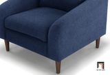  Ghế sofa đơn giá rẻ cho chung cư DT44 Ledge vải bố xanh đậm 