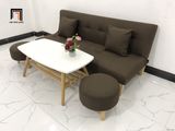  Bộ ghế sofa giường mini nâu đậm dài 1m72 cho phòng trọ 