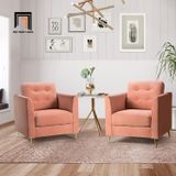  Ghế sofa đơn phòng khách nhỏ gọn DT3 Roxanne màu xanh lá 