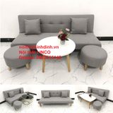  Bộ ghế sofa giường xám ghi trắng dài 1m72 cho phòng khách nhỏ 