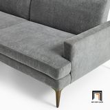  Ghế sofa băng giường nằm GB12 Andes 2m vải nỉ xám 