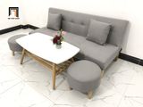  Bộ ghế sofa giường xám ghi trắng dài 1m72 cho phòng khách nhỏ 