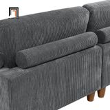  Bộ ghế sofa chữ U phòng khách hiện đại UT31 Duroy 3m4 vải nỉ 