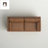  Sofa băng BT3 dài 1m9 da giả cao cấp màu nâu da bò 