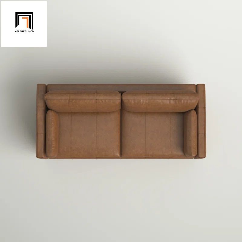  Sofa băng BT3 dài 1m9 da giả cao cấp màu nâu da bò 