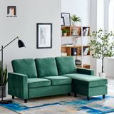  Set ghế sofa băng phòng khách vải nỉ BT314 Cambell 2m2 kèm đôn 