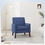  Ghế sofa đơn xanh lá vải nỉ DT94 Asaria phòng khách gia đình 