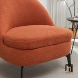  Ghế sofa đơn xinh xắn vải lông cừu DT111 Cayde màu cam đẹp 