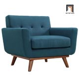  Bộ ghế sofa vải bố xanh đậm KT123 Messinger cho công sở đẹp 